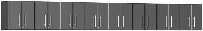 Ulti-Mate UG27080G 8-Piece Garage Wall Cabinet Kit in Graphite Grey Metallic by Unknown