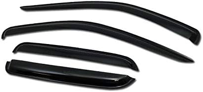 Window Deflector Sun/Wind Guards Smoke Window Visors 4P Set Compatible - Image 2