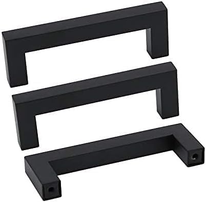 goldenwarm 150 Pack 4 INCH Black Square Bar Cabinet Pull - Image 8
