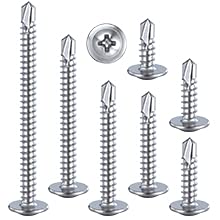 Wensilon（100pcs）#8×2”for Sheet Metal Self-Tapping Screws 410 Stainless Steel - Image 7