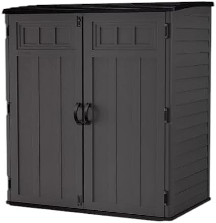 Outdoor Storage Shed, Extra Large Vertical, Dark Gray by Unknown