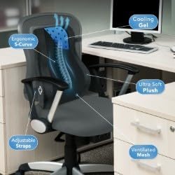 Samsonite Lumbar Support Pillow Mid and Lower Back - Image 7