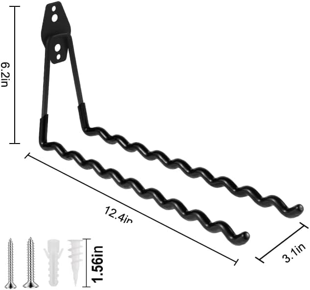 Wall Mounted Garage Hooks Tool Organizer, 12.4 Inch Garage Storage Hook Heavy - Image 2