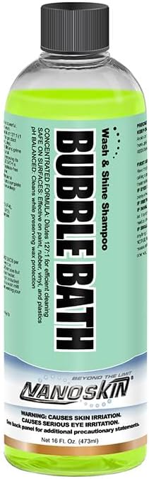 Nanoskin BUBBLE BATH Foaming Car Wash Shampoo 16 Oz. by Nanoskin