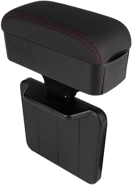 JEYODA Car Armrest Box with Cup Holder Car Central Liftable Armres Storage by JEYODA