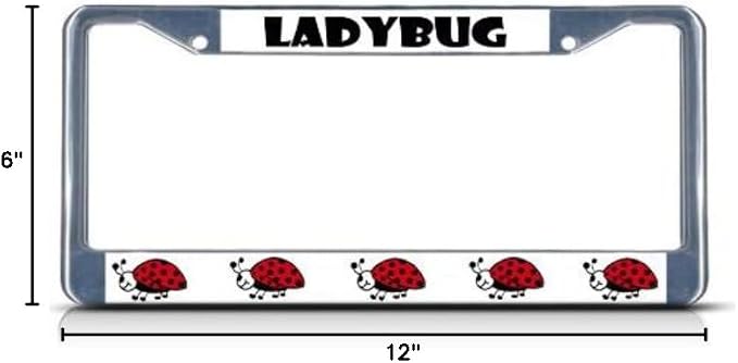 Ladybug Ladybugs License Plate Frame Tag Holder Cover - Image 2