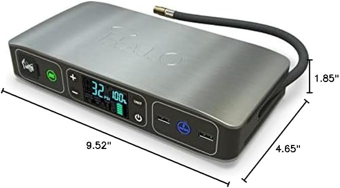 HALO Bolt Air 58830 Portable Car Battery Jump Starter | 100 PSI Air Compressor - Image 9