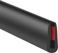 Rubber Edge Trim, 1/16" Self Adhesive Flexible U Channel Edge Protecter by YANRUIPRO