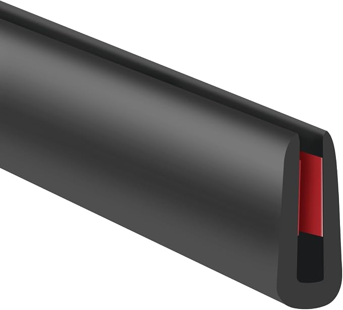 Rubber Edge Trim, 1/16" Self Adhesive Flexible U Channel Edge Protecter by YANRUIPRO