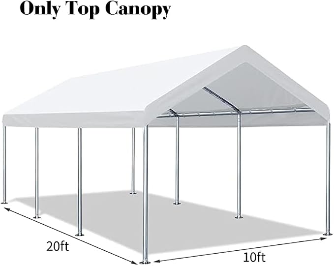 10'x20' Carport Replacement Top Canopy Cover - Image 4