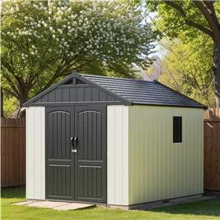 Patiowell 8 x 10 FT Resin Outdoor Storage Shed - Image 2