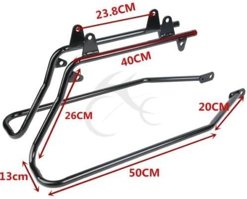 XFMT 5" Vivid Black Stretched Extended Hard Saddlebags Compatible - Image 8