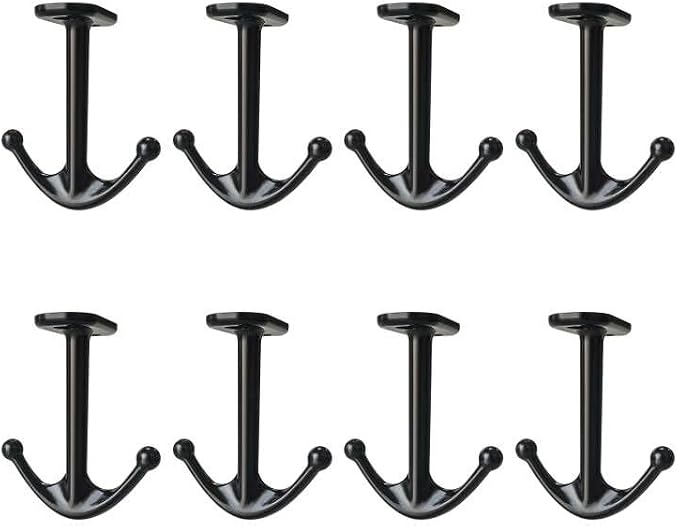 Ball Two Prong Ceiling Hook for Closet Top Bathroom Kitchen Cabinet Garage Pack by DEEKOUDT