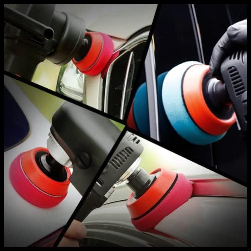 SPTA 29pcs Drill Buffing Pad Detail Polishing Pad Mix Size Kit - Image 8