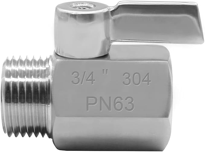 beduan Stainless Steel 3/4" Shut Off Valve GHT Thread Garden Hose Heavy Duty - Image 2
