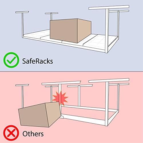 MonsterRax Overhead Garage Storage Racks 4x6 Ceiling Mounted Shelving, - Image 6