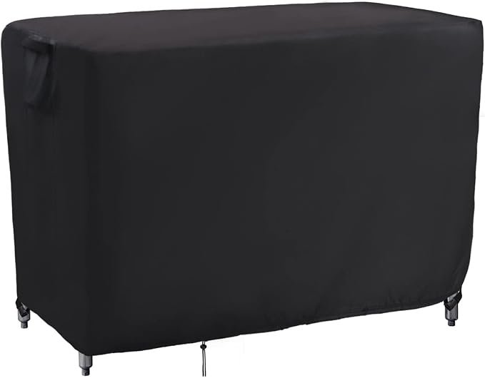 Kingling Outdoor Table Cover for Wicker Bar Cart, 48 Inch Waterproof Patio Bar by Kingling