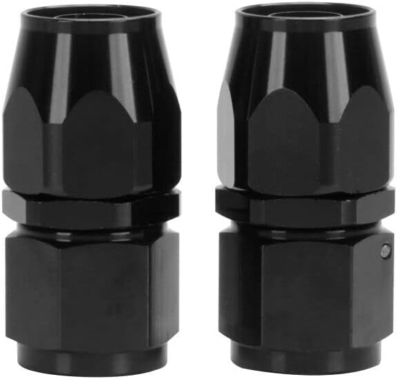 LokoCar 8AN Hose End Fitting 0 Degree Straight Swivel by GetToKnowEachOther