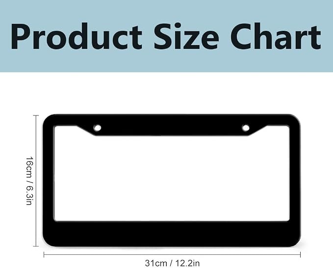 Personalized License Plate Frames Custom Your Text License Plate Holders 27 - Image 4
