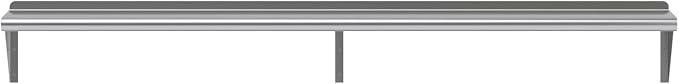 AmGood 72" Long X 10" Deep Stainless Steel Wall Shelf | NSF Certified | - Image 4