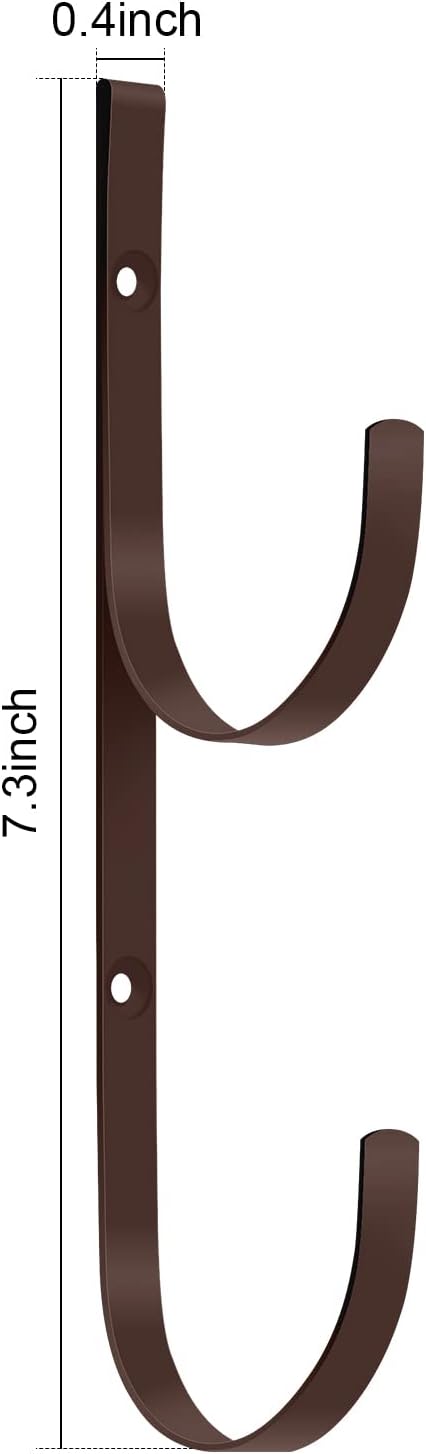 6 Pieces Pool Pole Hook Hanger Swimming Metal Brackets Pool Hook - Image 2