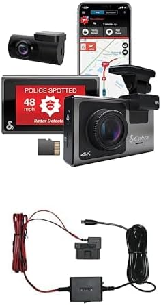 Cobra SC 400D Smart Dash Cam + Rear Cam and 2.5A OBDII Port to Micro-USB by CobraElectronics