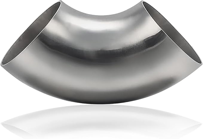 2.5 Inch 90° Mandrel Bend Elbow, SS304 Stainless Steel Bend Tube 90 Degree by Cotonlake
