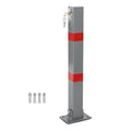 Folding Parking Barrier Lockable Car Bollard Driveway Safety Security Post by CNNELLLIGHTS