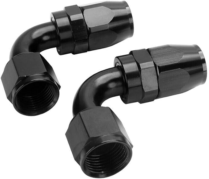 LokoCar 4AN Hose End Fitting 90 Degree Swivel by GetToKnowEachOther