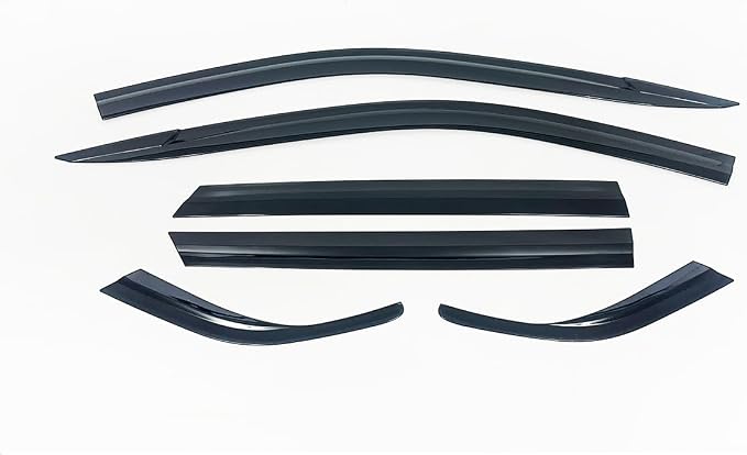 AUTOCLOVER Smoked Window Visor Sun Rain Vent Guard 4p - Image 3