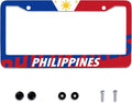Philippine Flag License Plate Frames Round Hole Personalise License Plate Frame by Omw2fyb