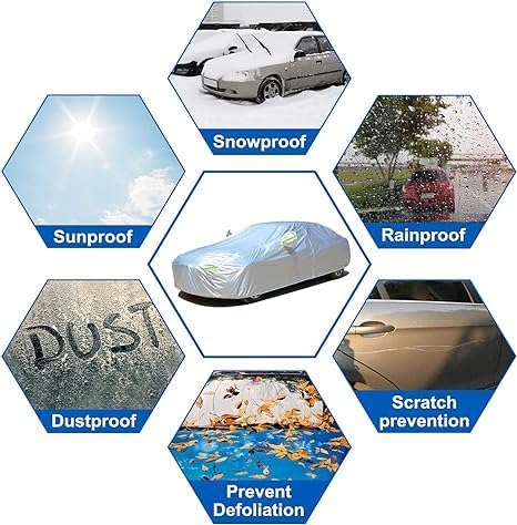 KouKou Oxford Waterproof SUV Car Cover Suitable - Image 4