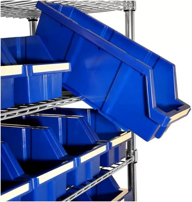 Heavy-Duty Steel Wire Shelving Storage Unit, 24-bin Rack - Image 2