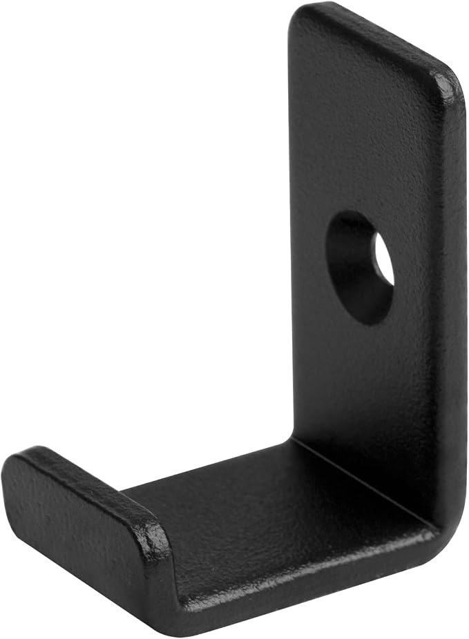 10 Pack 1-5/8" Mini Black Steel Utility J Hook, Wall Mount Garage Storage - Image 3