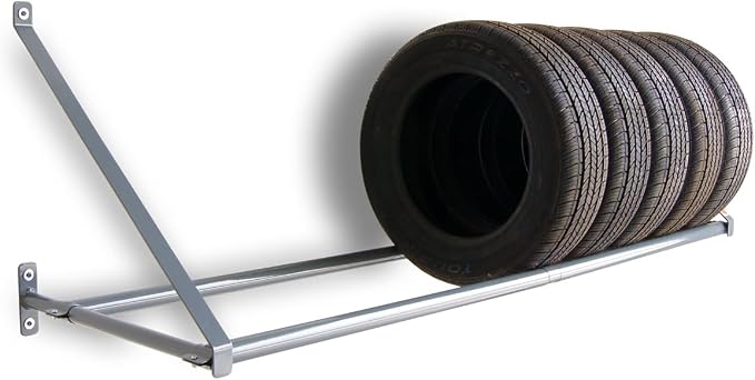 Martins Industries Wall-Mount Tire Rack – Heavy-Duty Steel Storage by Martins+Industries