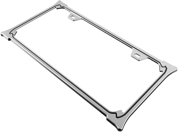 Creathome 3D Chrome License Plate Frames, Pure Zinc Alloy Metal - Image 4