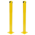 Safety Bollard Post 48'' Height Bollard Post Yellow Steel Pipe Parking Barrier by RudiUsoy