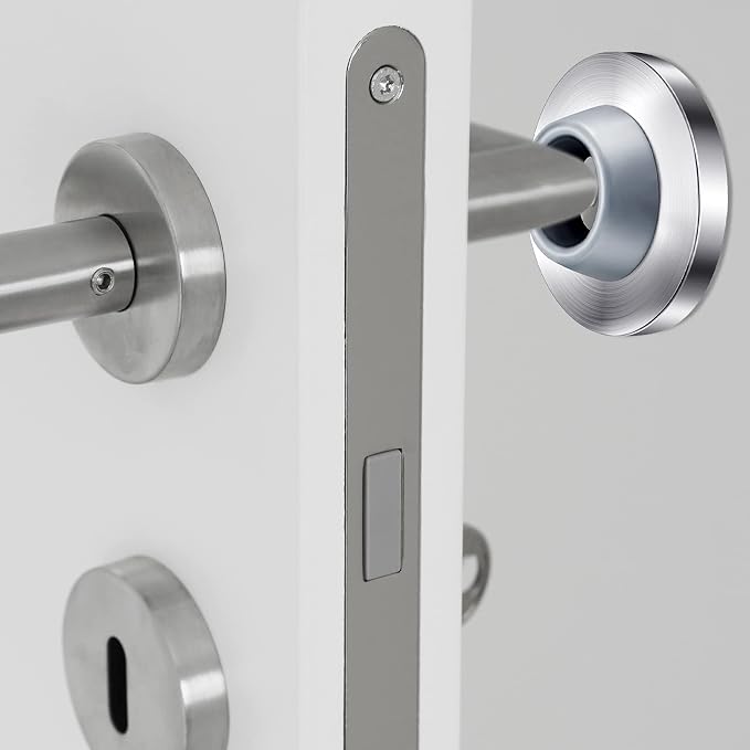 Blulu Concave Wall Door Stopper Door Bumper Stainless Steel Wall Protector - Image 6