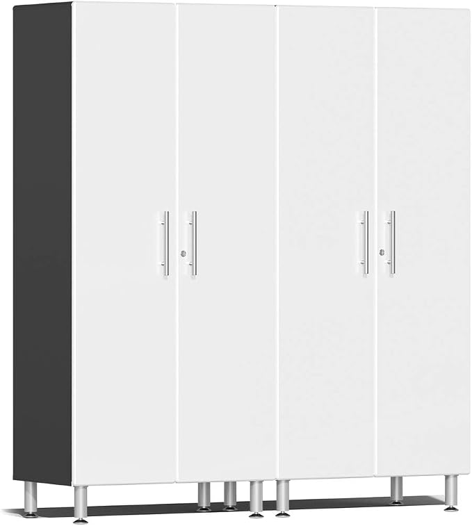 Ulti-Mate UG22620W 2-Piece Tall Garage Cabinet Kit in Starfire White Metallic by Unknown