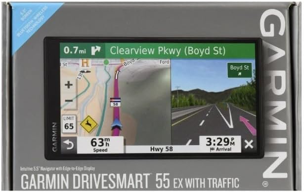 Garmin DriveSmart 55 EX with Traffic, 5.5-inch Car GPS Navigator with Bright - Image 8