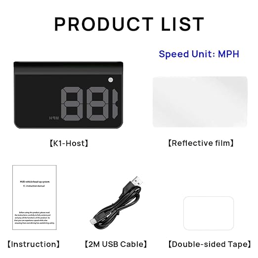 Heads up Display for Cars, Car HUD, Head up Display for Car, Digital GPS HUD - Image 5