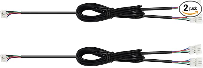 Acrylic car interior light 2-in-1 extension cable 2 Pcs by WEBUPAR