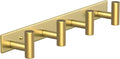 Wall Mounted Coat Rack-4 Hooks, Heavy Duty Stainless Steel Hook Rail by VINHOLD