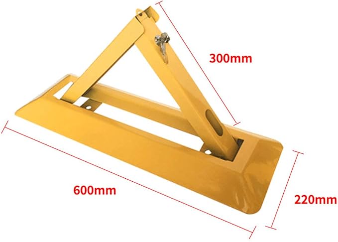 Vechkom Folding Parking Barrier Removable Parking Space Lock Manual Parking - Image 2