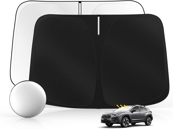 Windshield Sun Shade for S-ubaru Crosstrek 2013-2017 Foldable Sunshade Custom by SULAGIWINDSHIELDSUNSHADE