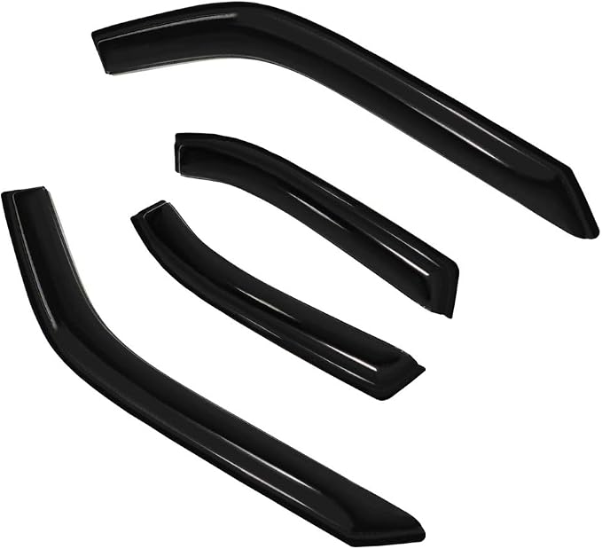 4pc Sun Rain Guards Window Visor Wind Deflector Compatible - Image 2