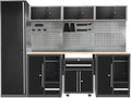 JZD Garage Workbench Set, Metal Tool Cabinet System by JZD