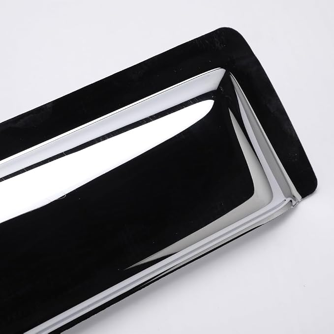 Chrome Side Window Visor Wind Vent Deflector fit - Image 4