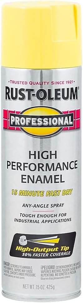 Rust-Oleum 7543838 Professional High Performance Enamel Spray Paint, 15 Oz by Rust-Oleum
