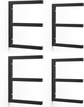 4 Pack Wood Organizer and Lumber Storage Rack Wall Mount, Heavy Duty Wood by LEEKIMID